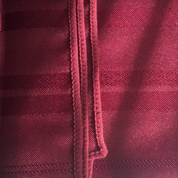 Domay Celebration Satin Stripe Tablecloth Burgundy - Picture 4 of 5